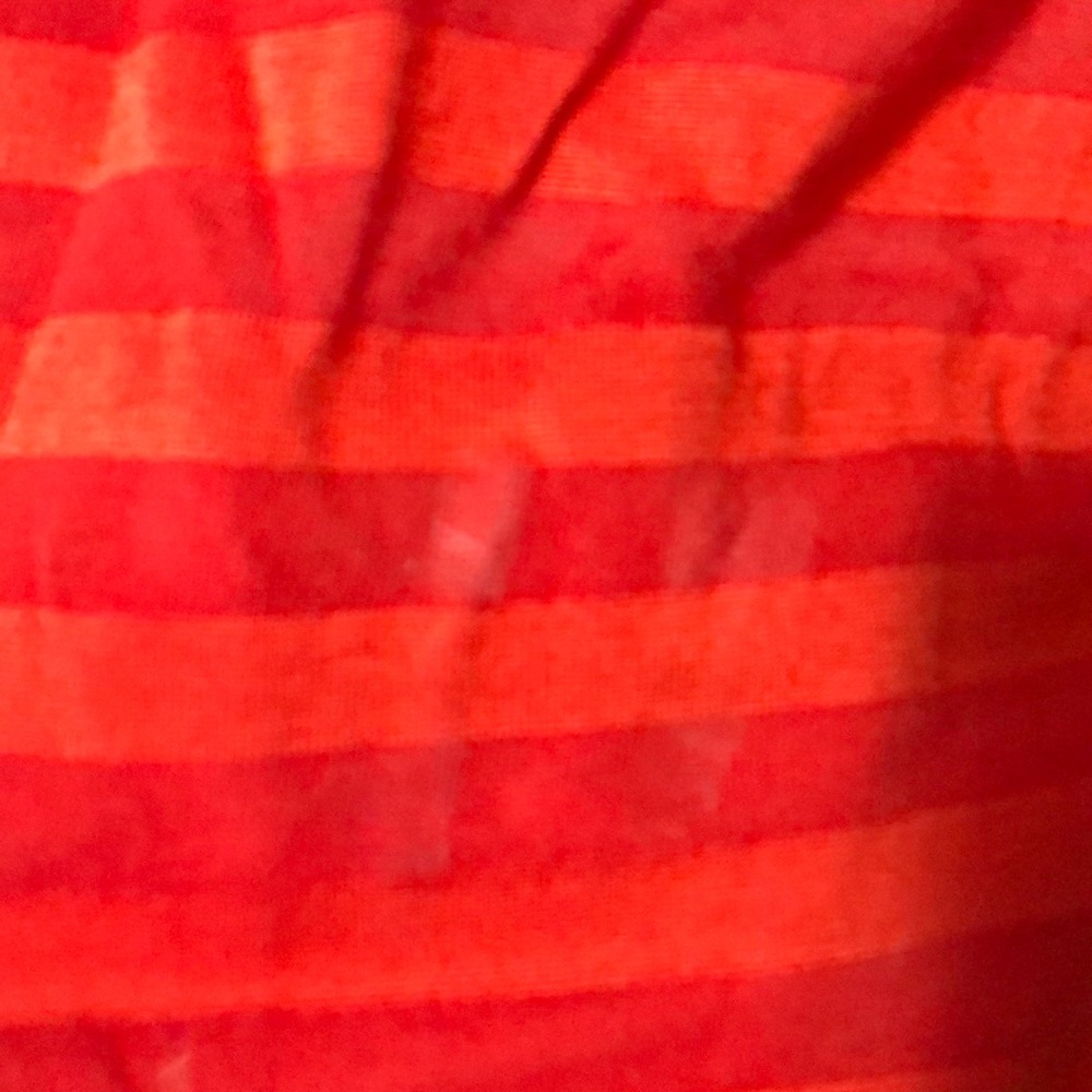 Calvin Klein orange stripe top size medium - Picture 3 of 4